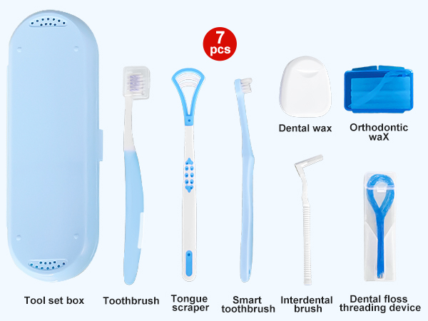7-in-1 Travel Oral Care Kit with Case