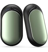 KNIFOD Hand Warmer Rechargeable 6000mAh, Type C Portable Power Bank, 3 Heat Levels, 12Hrs Long La...