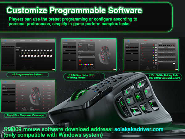 SM809 gaming mouse,gaming mouse, MMO mouse,wired mouse,wired gaming mouse