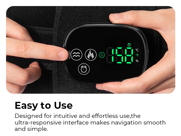 Heating Pad with Massager for Back Pain Relief