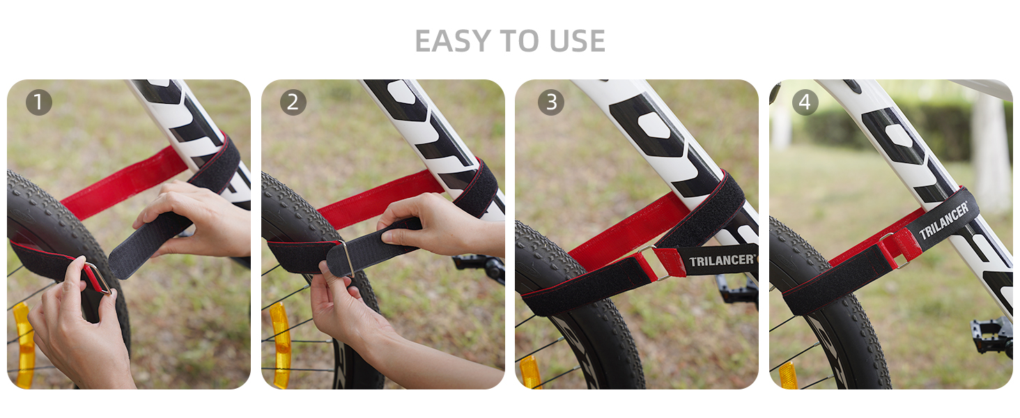 26&amp;#39;&amp;#39; x 1.5&amp;#39;&amp;#39; Trilancer Adjustable Bike Wheel Stabilizer Strap