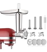 Metal Meat Grinder Attachment for KitchenAid Stand Mixer,Meat Grinder KitchenAid Includes 4 Grind...