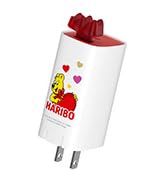 Haribo 65W Three-Port GaN Wall Charger, Power Deliver PD and Qualcomm 4.0 Charging, 5V 3A Gummy B...