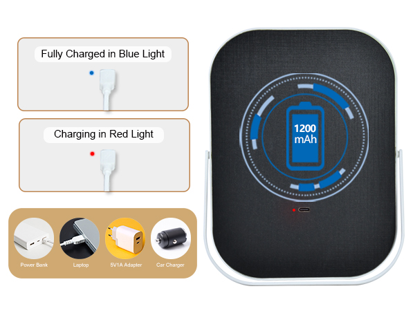 desk mirror with light