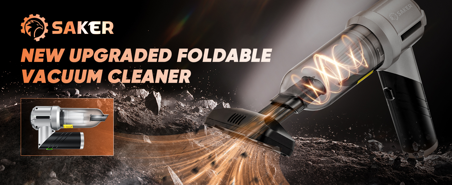 Saker New Upgraded Foldable Vacuum Cleaner