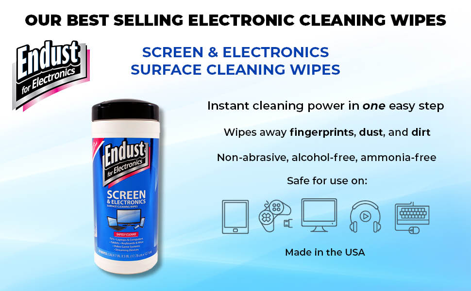 Screen Cleaning Wipes, Electronic Surface Cleaning Wipes, AntiStatic Cleaning Wipes, TV Screen
