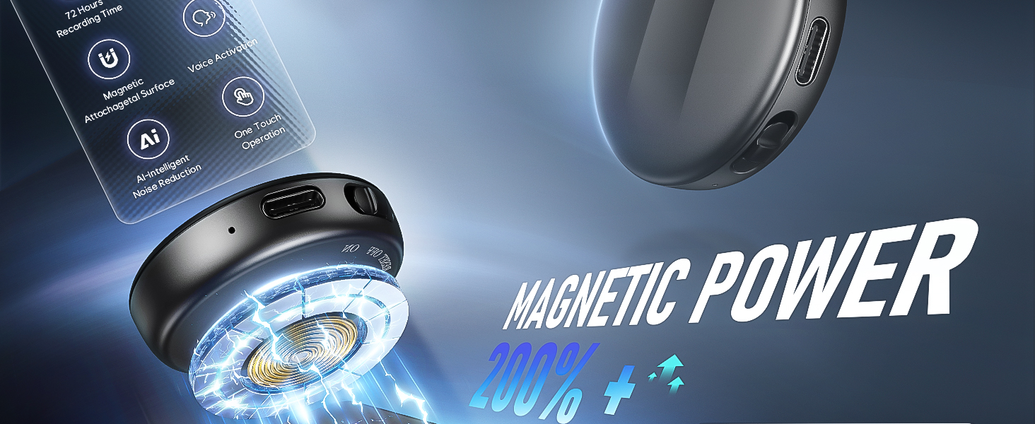 Magnetic Voice Activated Recorder