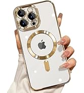 Misscase for iPhone 16 Pro MagSafe Case with Camera Lens Protector,Full Protection Clear Magnetic...