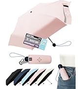 LILAC Mini Travel Umbrella for Rain - 43" Large Coverage Small Umbrella, Reinforced Strong Frame,...
