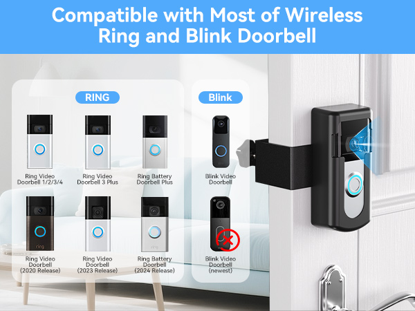 Compatible with Most of Wireless Doorbell