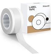 MakeID L1 E1 Label Maker Tape Refills, 9mm x 4m (0.35" x 13') Continuous Sticker Thermal Laminate...