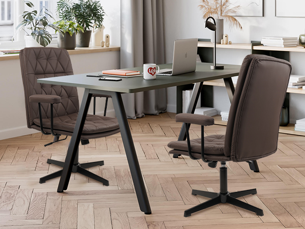 desk chair no wheels with armrests for office