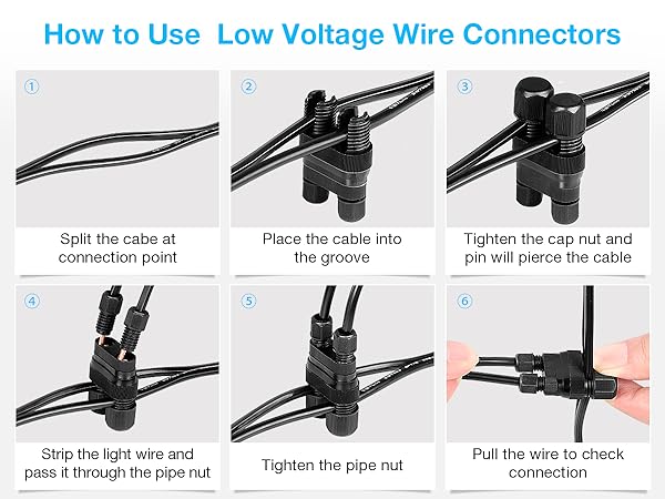 low voltage connectors waterproof