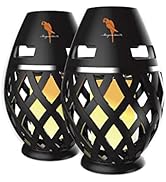Margaritaville Tiki Torch - Waterproof Bluetooth Speaker, Portable Party Speaker with Flickering ...