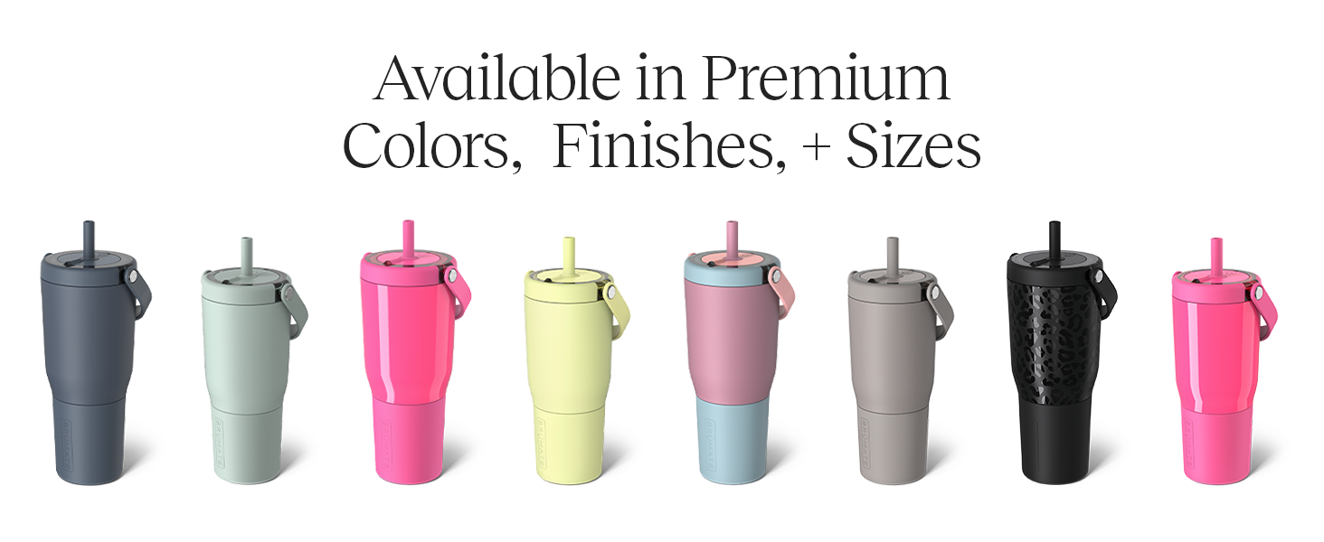 Brumate Tumbler stainless steel with straw drink cup