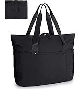 BAGSMART Tote Bag for Women, Foldable Tote Bag With Zipper Large Shoulder Bag Top Handle Handbag ...