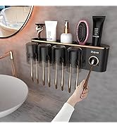 iHave Toothbrush Holders Bathroom Accessories with Toothpaste Dispenser, 4 Cups Toothbrush Holder...
