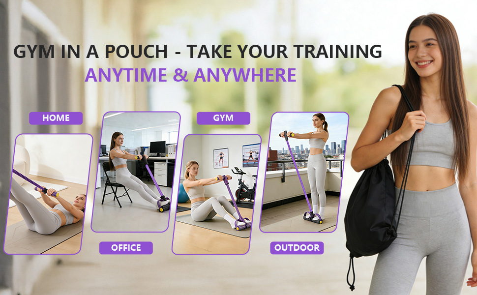 Riawit Upgraded Pedal Resistance Band with Handle