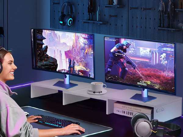 Dual Monitor Stand Riser