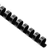 Binditek 100 Pack Plastic Binding Comb Spines, 1/2 Inch Diameter, 90 Sheet Capacity, for Letter S...