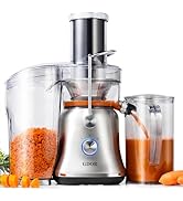 GDOR 1300W Powerful Juicer with Larger 3.4" Feed Chute, Titanium Enhanced Cutting System, Centrif...