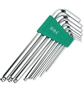 LAOA 8PCS Metric Ball End Hex key set tools Allen wrench set with Mirror surface finished …