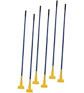 Matthew Cleaning Commercial Quick-Change Iron Mop Handle for Floor Cleaning Heavy Duty Mop Stick ...