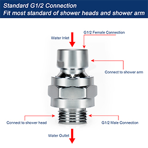 shwoer head swivel ball