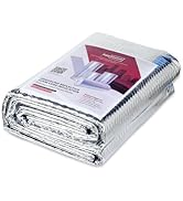 Aggsound Reflective Bubble Insulation Sheet, 24 in X 10FT Aluminum Foil Bubble Shield, Aluminum F...