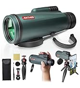 12x56 Monocular Telescope for Smartphone - Professional High Definition Monocular for Adults with...