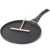 SENSARTE Nonstick Crepe Pan, Swiss Granite Coating Dosa Pan Pancake Flat Skillet Tawa Griddle 10-...