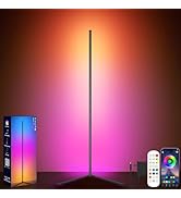 Tyute Floor Lamp, Led Corner Lamp, RGB Ambient Lighting, Smart Modern Floor Lamp with Remote, Col...