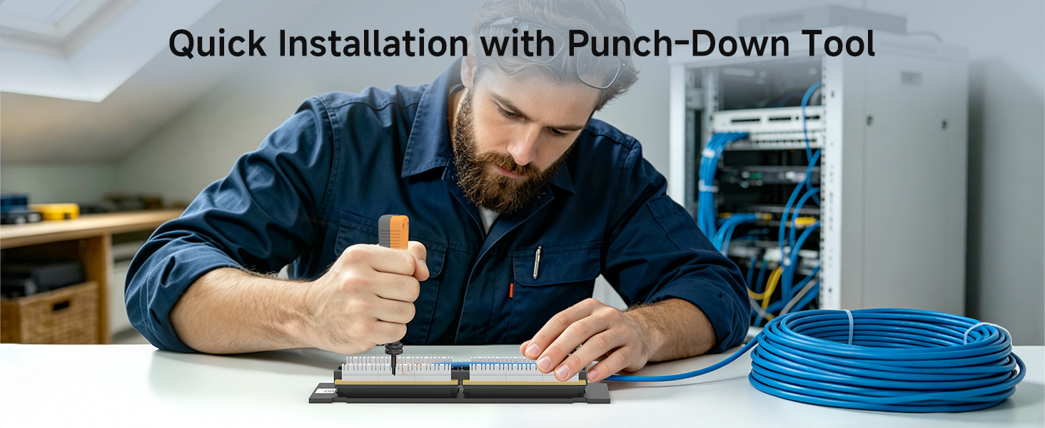 Cable Matters [UL Listed] Mini 10Gbps 12-Port Vertical Patch Panel