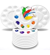 Hulameda Paint Tray Palettes, Plastic Paint Pallets for Kids or Students to Paints on School Proj...