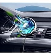 xuenair Car AC Fan USB for Air Vent to Boost Cold Air in the Vehicle SUV Van RV Pickup Truck, Pow...