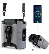 Toncoke Waist Fan 5 Speed Portable Rechargeable Clip On Stronger Wearable Shirt Belt Fan for Camp...