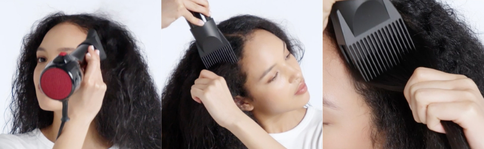 hair dryer detangler detangling natural curly hair hairdryer