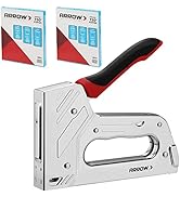 Arrow T55BL Staple Gun Kit, Heavy Duty Manual Stapler with 3750 Pieces T50 1/4", 3/8", 1/2" Stapl...