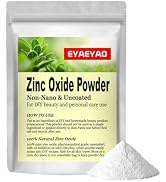 Zinc Oxide Powder | Non-Nano &amp; Uncoated | Make Your Own Lotion, Deodorant, Cream, Soap | DIY Esse...