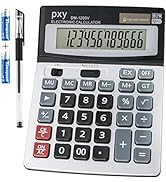 Desk Calculator | 12 Digit | Extra Large LCD Display | Touch Comfortable with Big Buttons | PXY T...