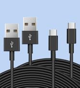 ANLINK 2 Pack 16.4Ft/5M Long USB C Cable, Durable USB A to USB C Charging and Data Sync Cord, Pow...