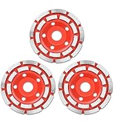 TOOLEAGUE 4.5 Inch Diamond Concrete Grinding Wheel for Angle Grinder,3 Pcs Diamond Cup Grinder Wh...