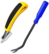 Sunxeke 2Pcs Heavy Duty Upholstery and Construction Staple Remover with Upholstery and Constructi...
