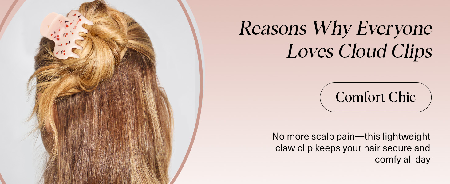 Hair Clips for Women Strong Hold Claw Clips Thick or Thin Hair Recycled Plastic Non Slip Durable