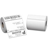 LabelCreate 4x6 White Circle Direct Thermal Labels, Shipping Label Paper for Thermal Printers, 50...