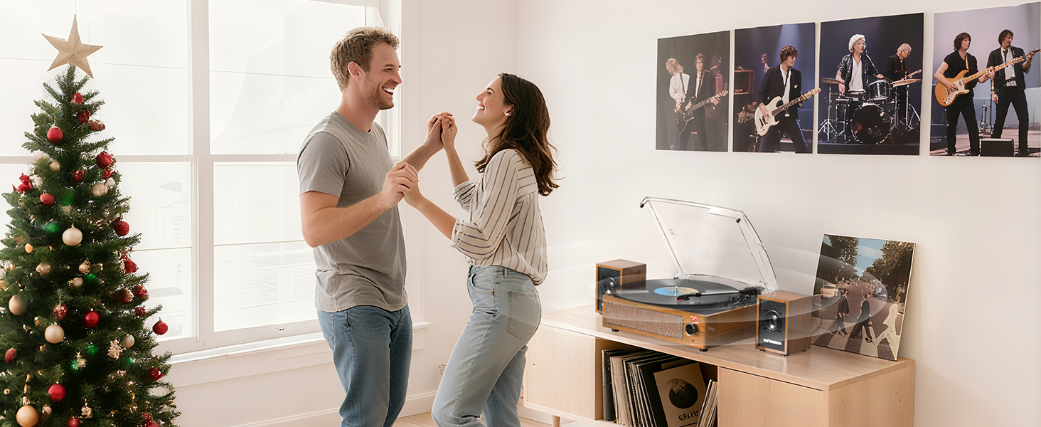 turntable with speakers