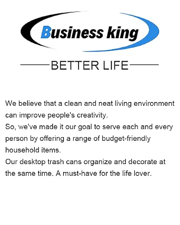 Business king trash can samll
