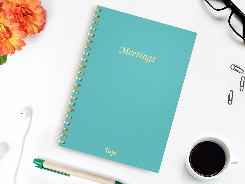 meeting notebook for work with action items
