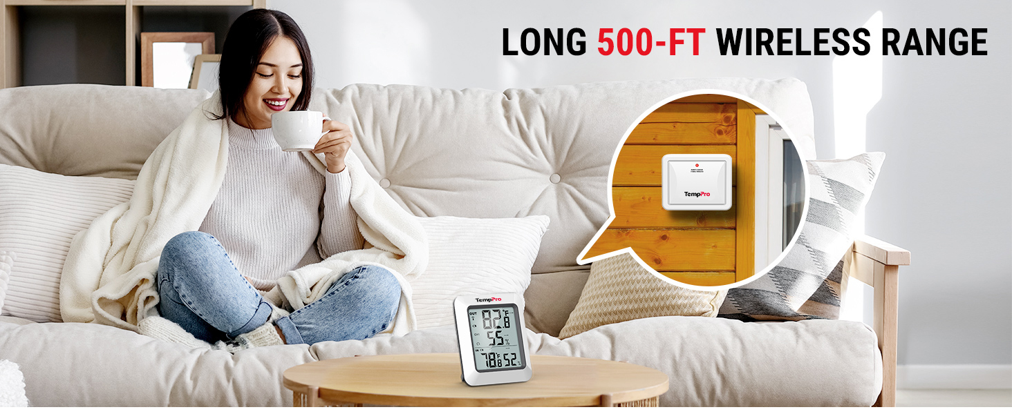 indoor outdoor thermometer wireless
