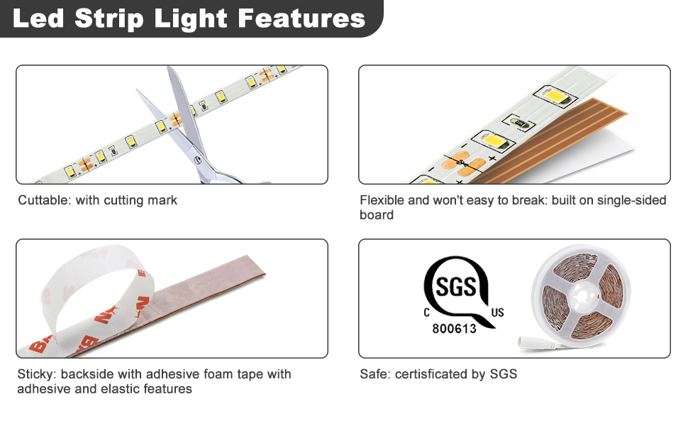 Led strip features
